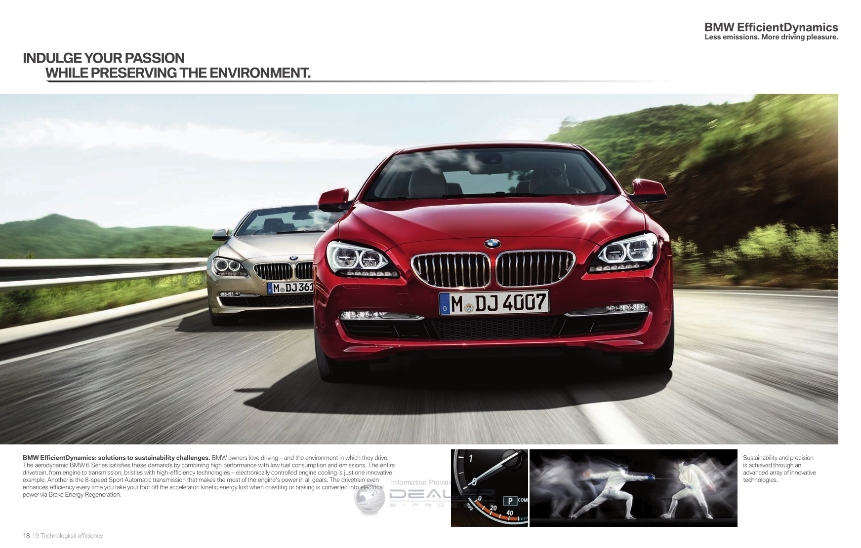 2012 BMW 6-Series Brochure Page 10